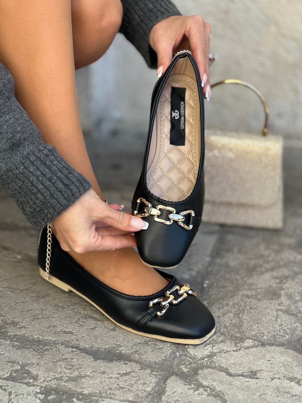 Diza Babet Siyah - KADIN AYAKKABI