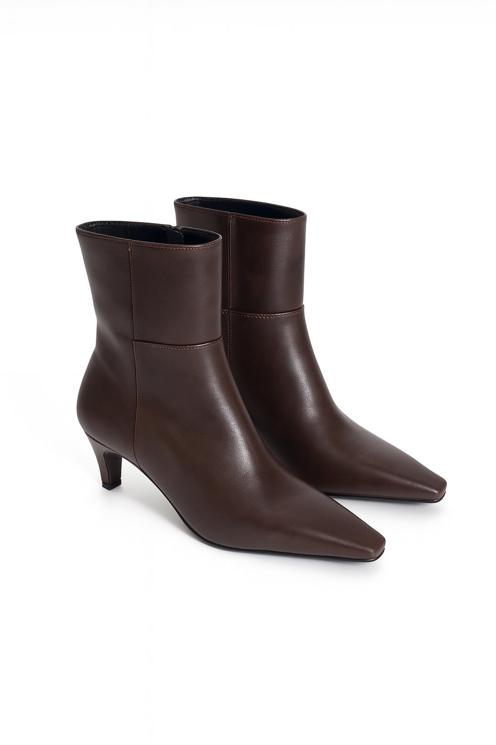 LineaSoft İnce Topuklu Bot Kahverengi - 