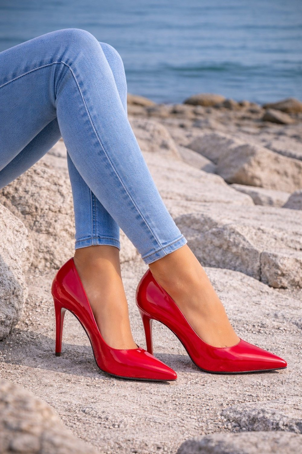 Loila Rugan Stiletto Kırmızı - Stiletto