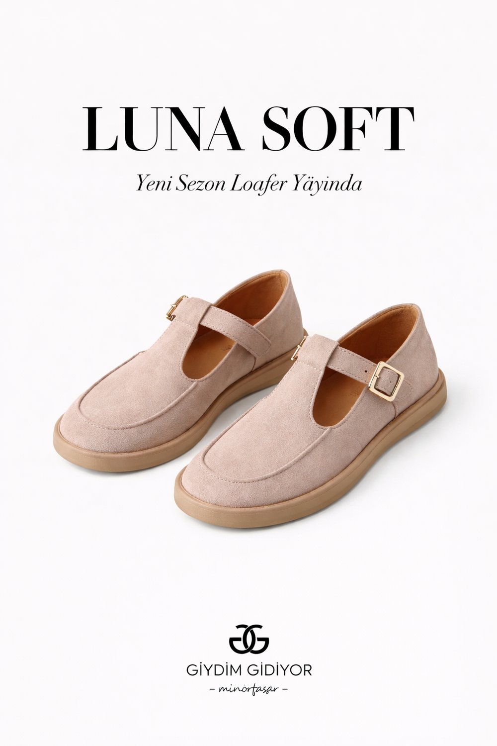 Luna Soft Loafer Bej - Loafer