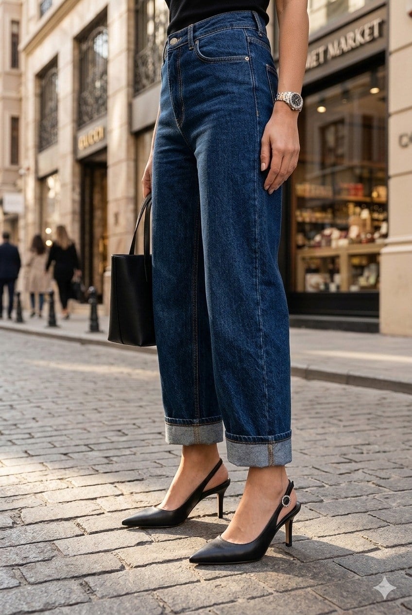 Lunera Ivory Stiletto Siyah - Stiletto