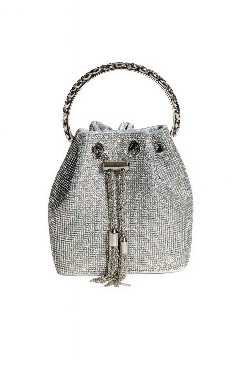 Pouch Taşlı Çanta Gümüş - Çanta