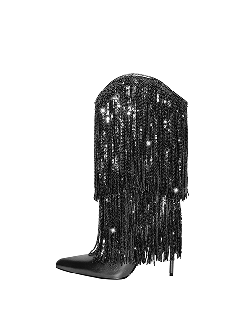 Qesu Çizme Siyah - ÇİZME