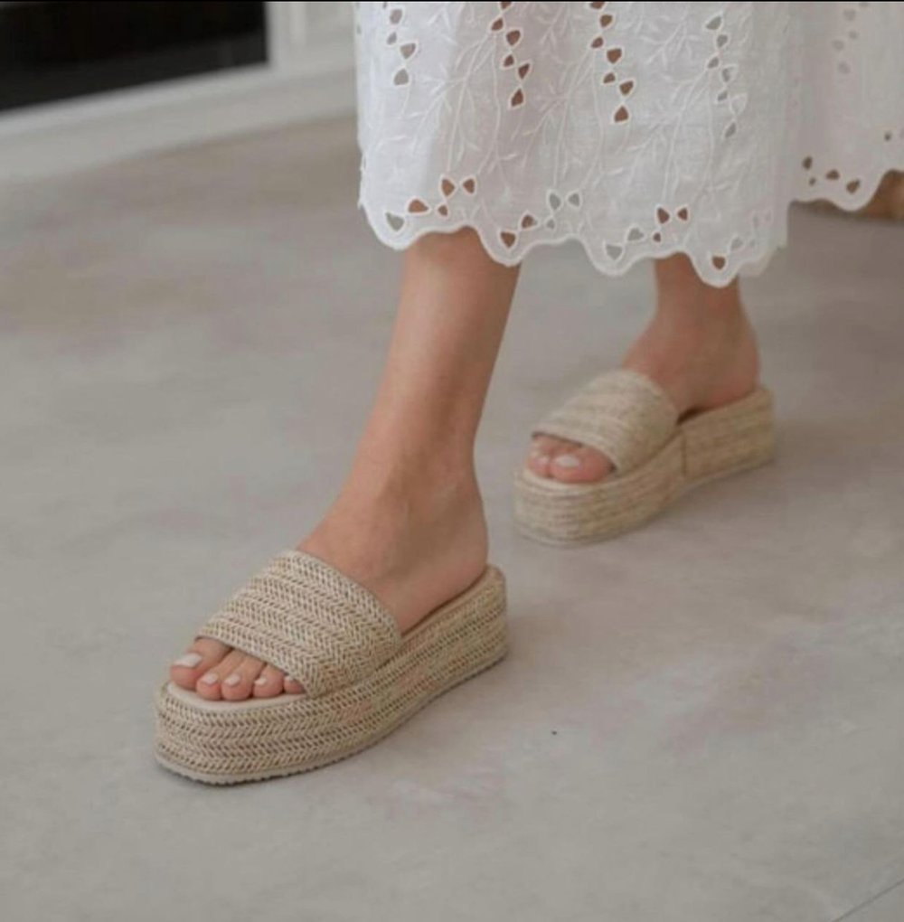 Ursula Hasır Terlik - KADIN AYAKKABI