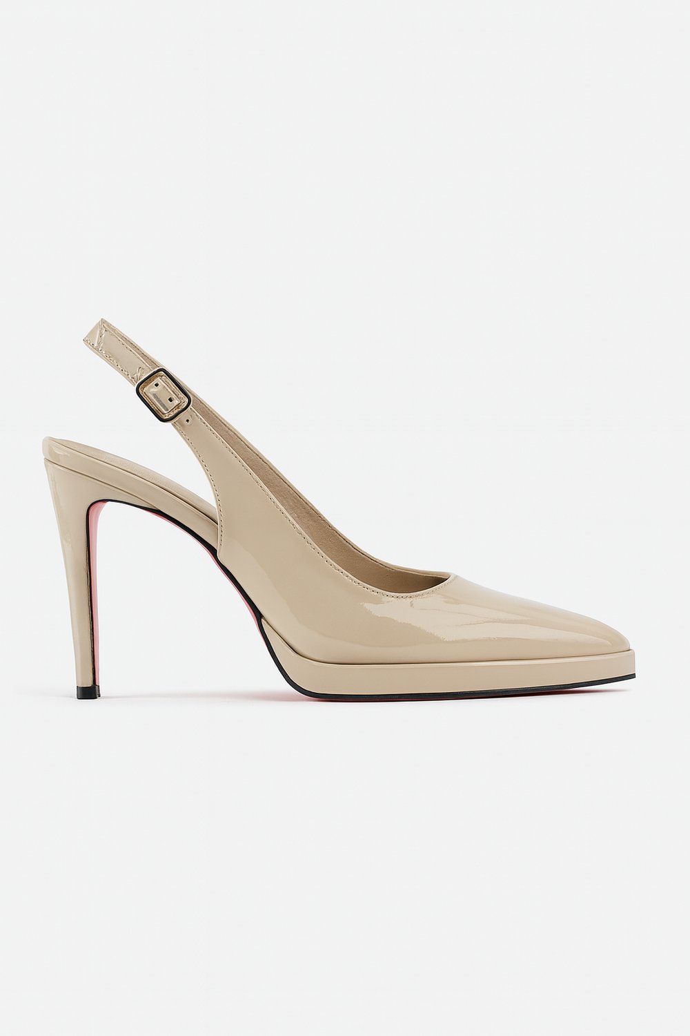 Version Platform Stiletto Bej - Platform Topuklu Ayakkabı