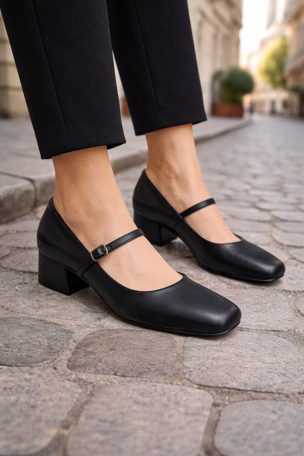 Zelda Topuklu Babet Siyah - Topuklu Babet