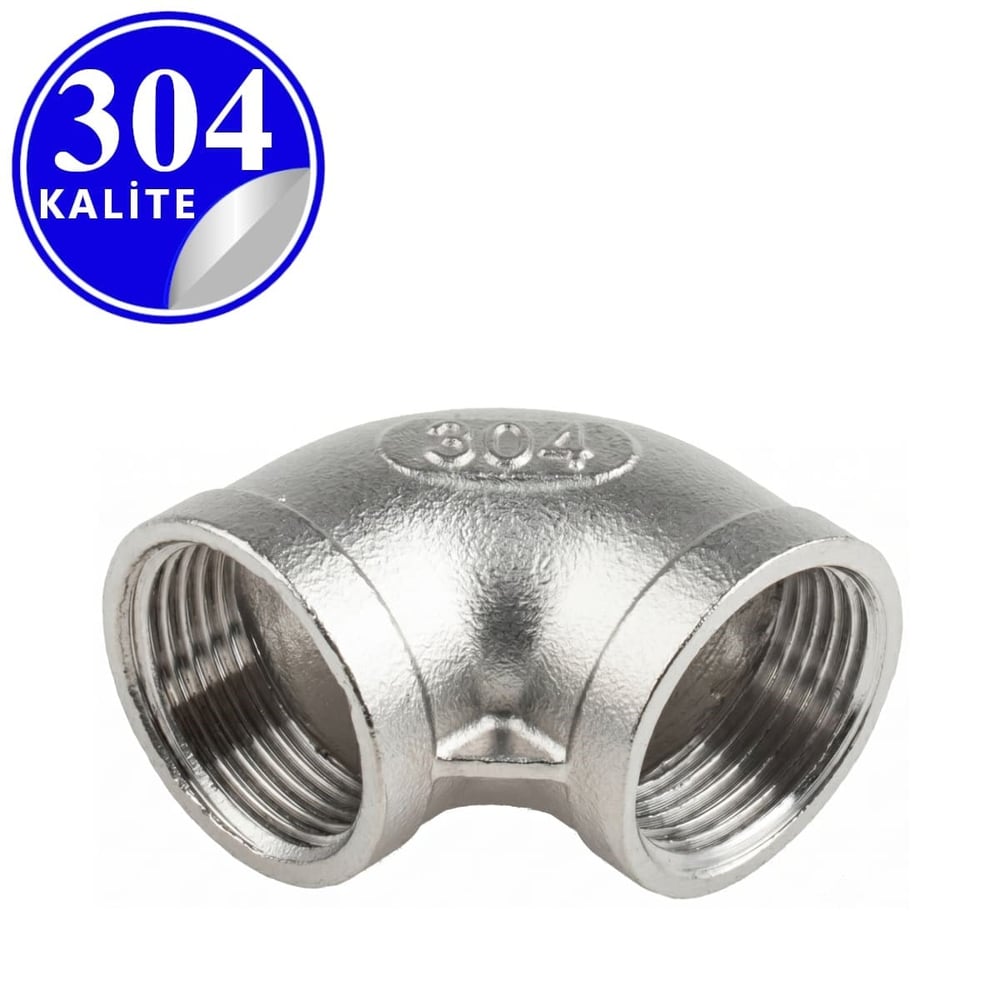 PASLANMAZ ÇELİK 304 KALİTE DİŞLİ DİRSEK