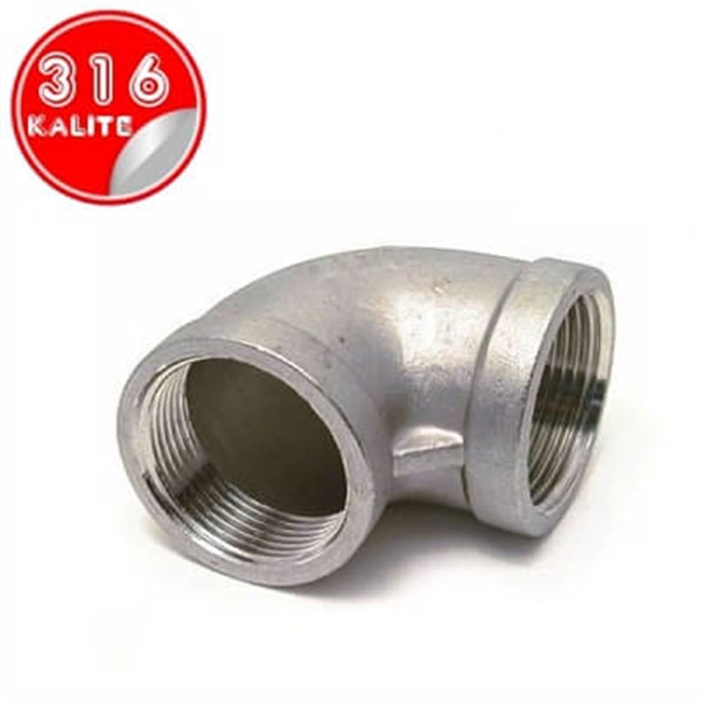 PASLANMAZ ÇELİK 316 KALİTE DİŞLİ DİRSEK