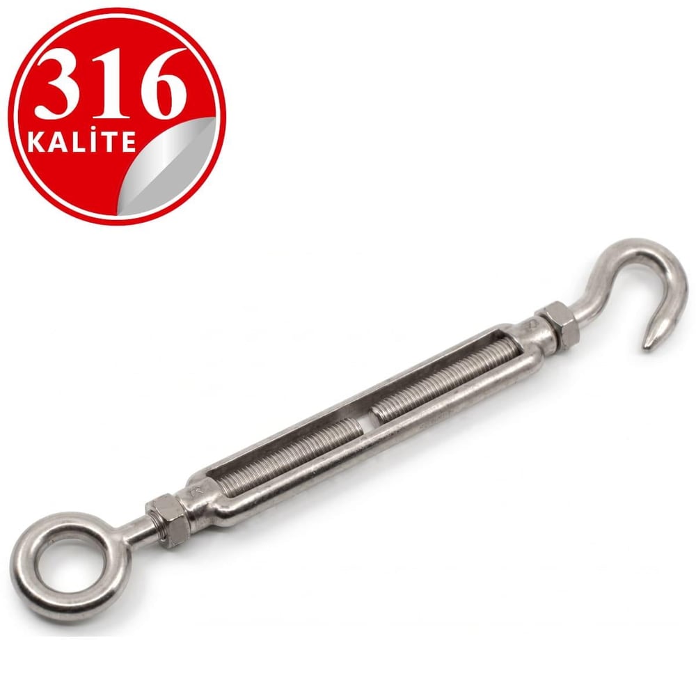 PASLANMAZ ÇELİK 316 KALİTE GERDİRME HALKA KANCA  
