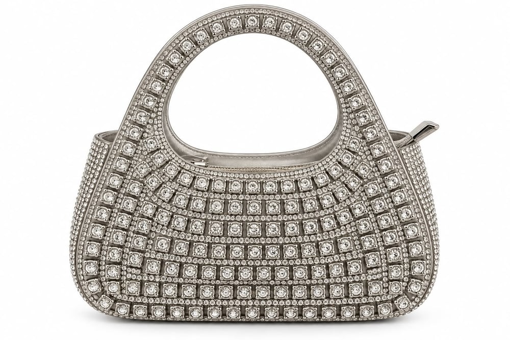 AURA JEWEL BAG | SILVER