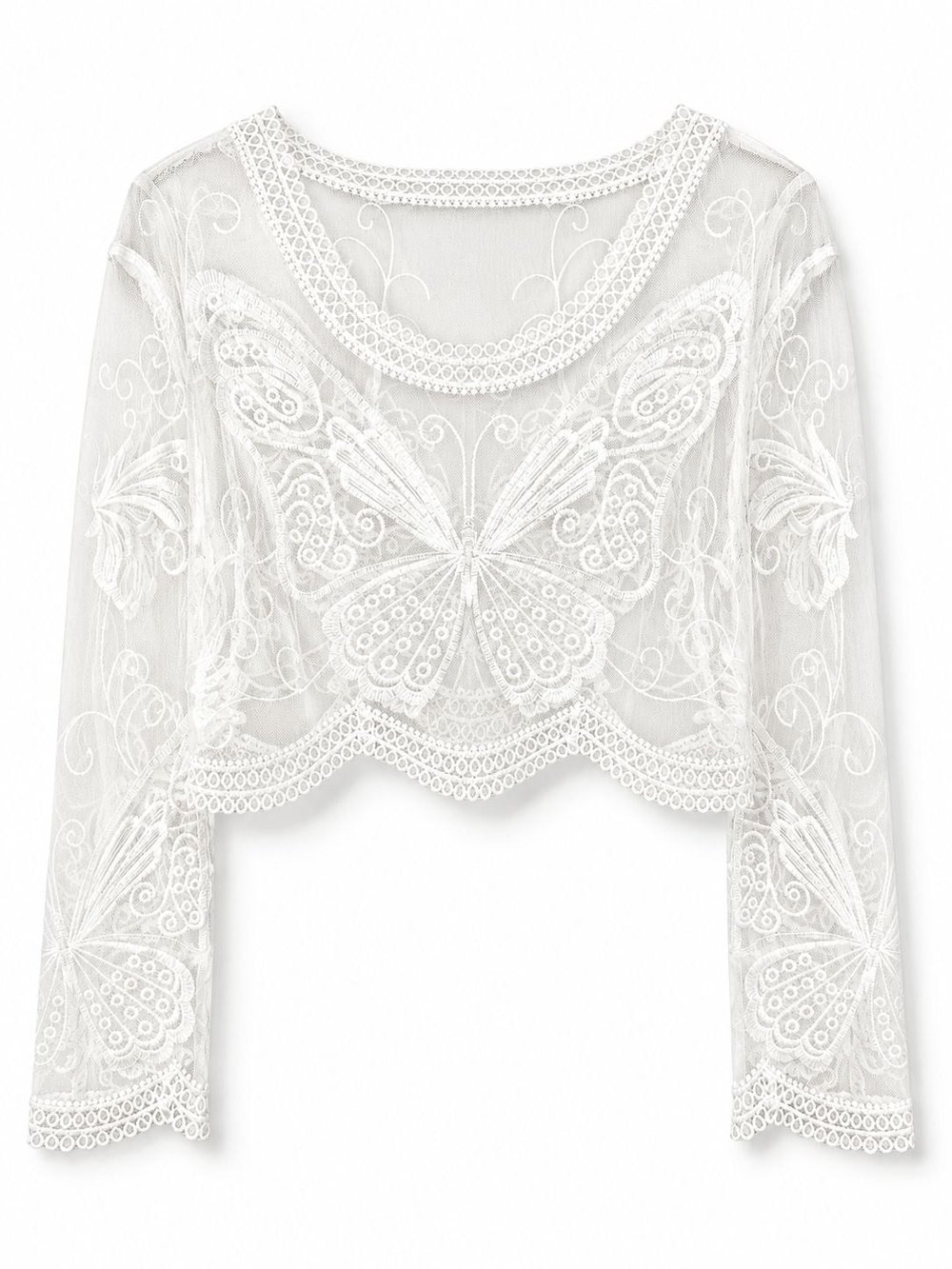 BUTTERFLY LACE BLOUSE