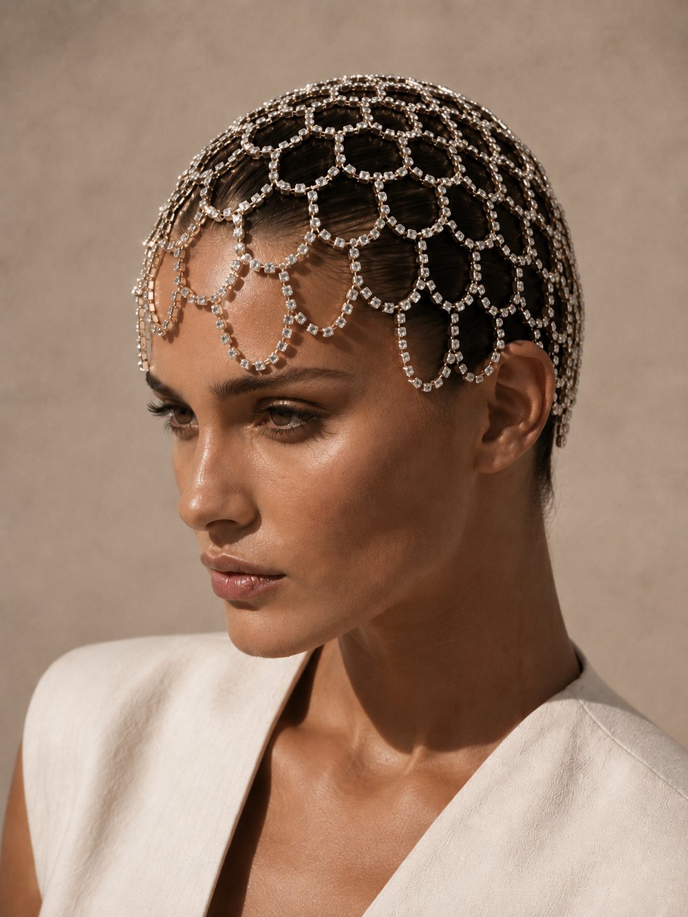 CRYSTAL SCALE BONNET