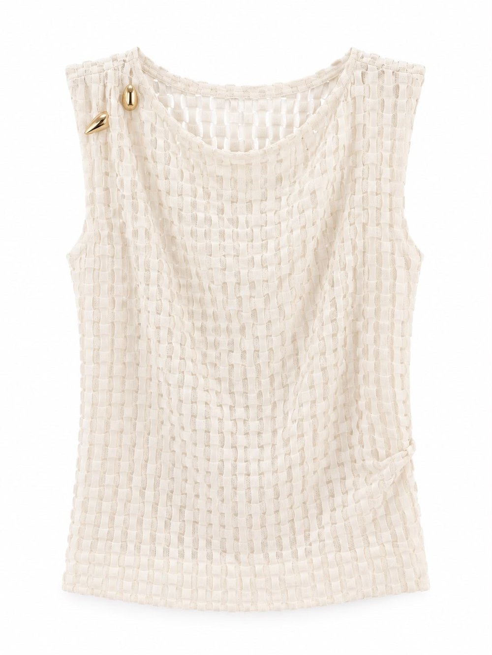 EKRU SHEER TOP