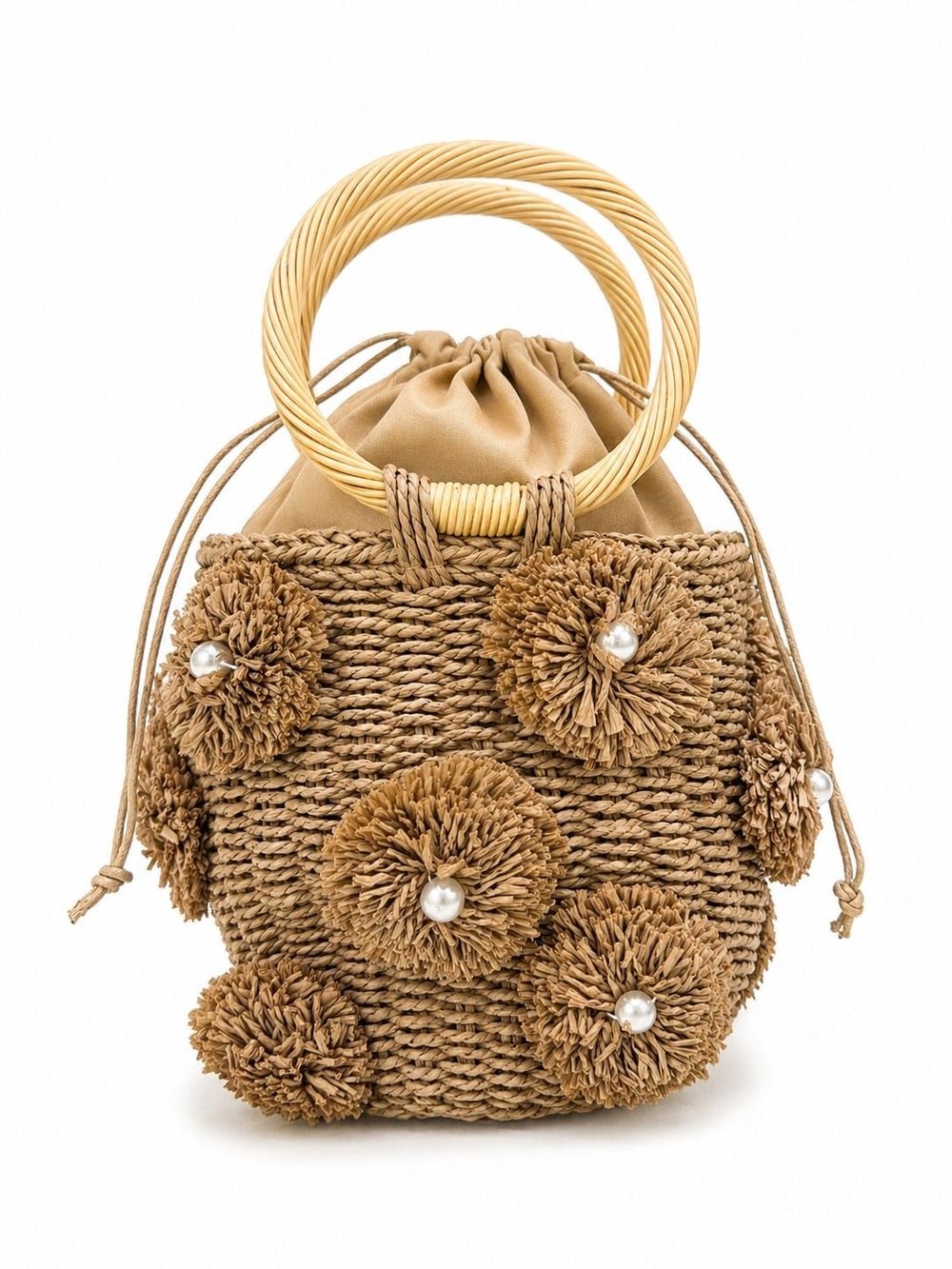 FLORA HASIR BUCKET ÇANTA