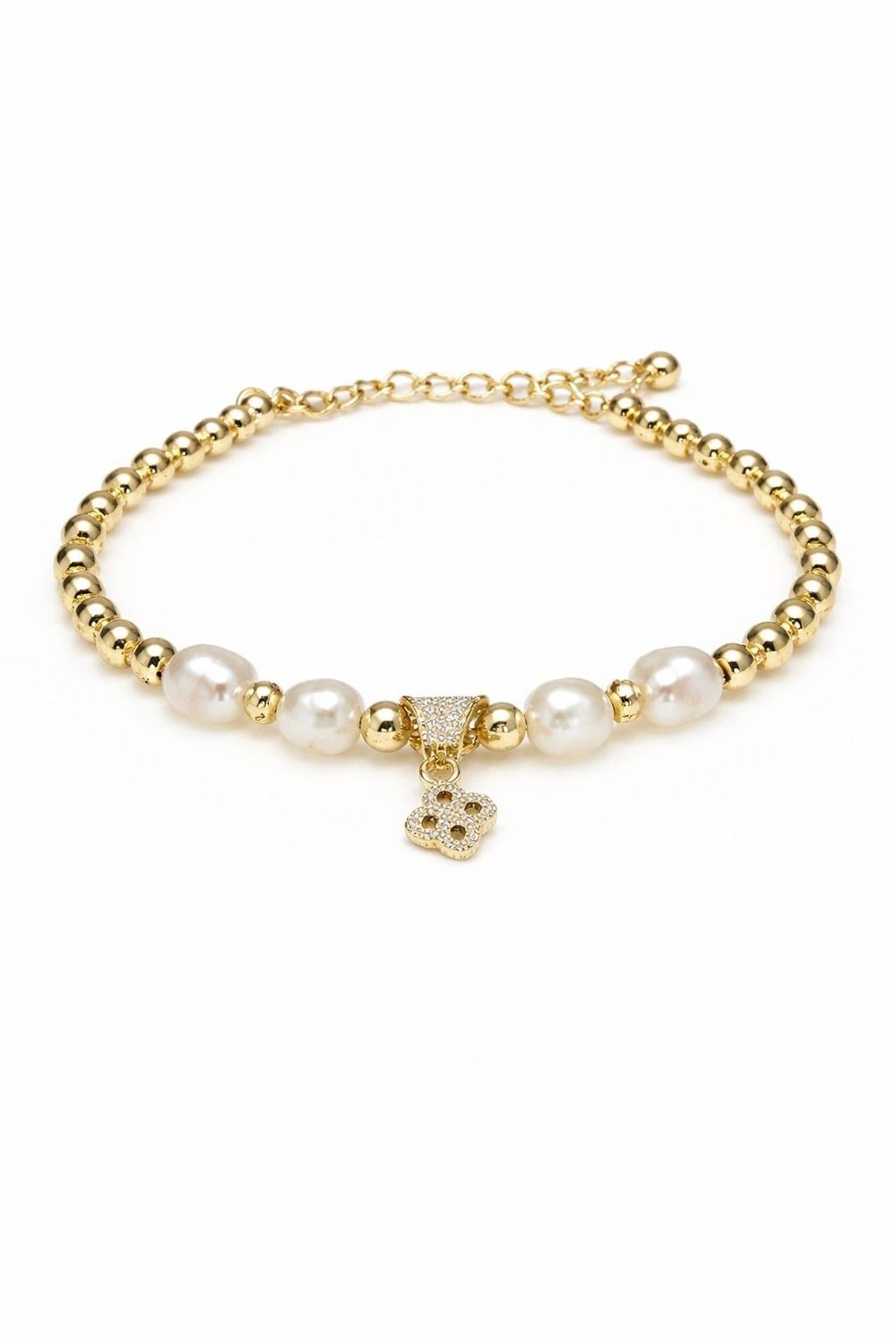 GOLD PEARL CHARM BİLEKLİK