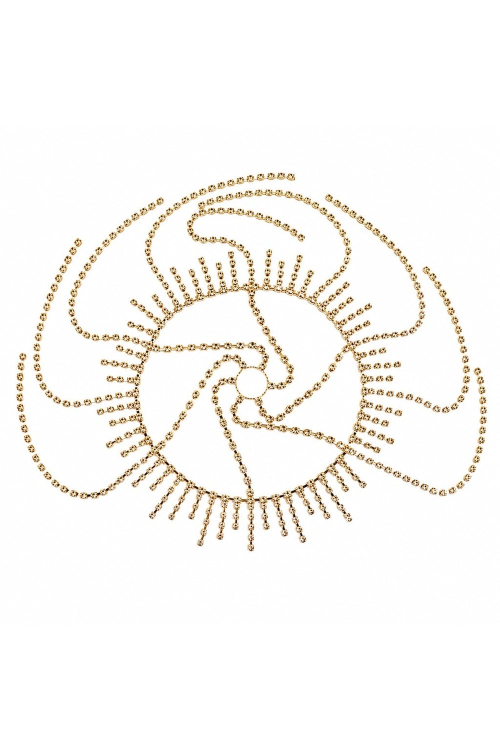 GOLD SPIRAL TAŞLI KAFA AKSESUARI
