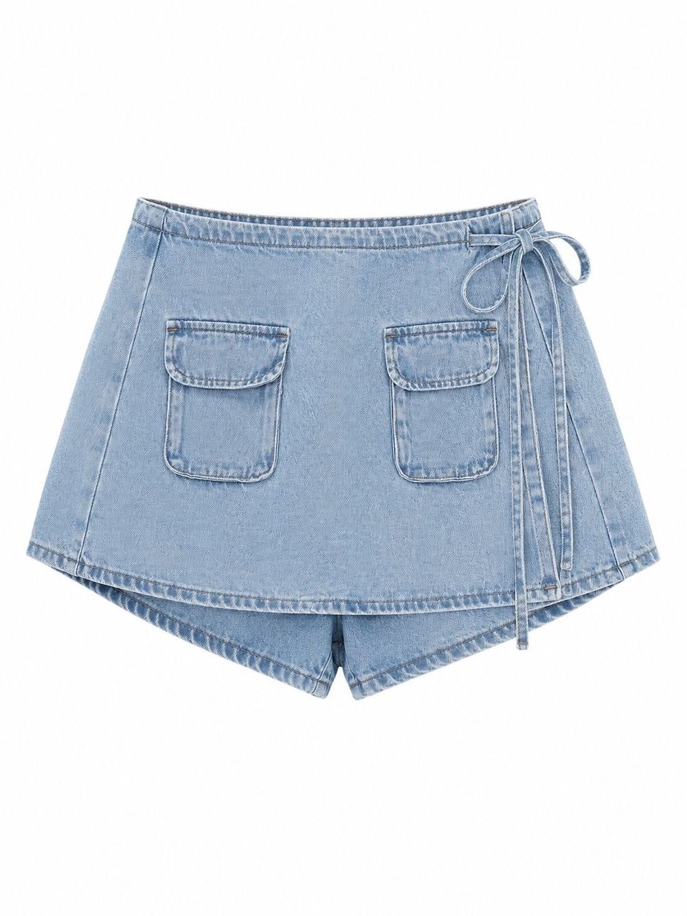 LUNA DENIM ŞORT ETEK