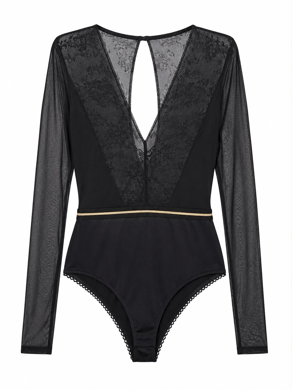 NOIR GOLD DETAIL BODYSUIT