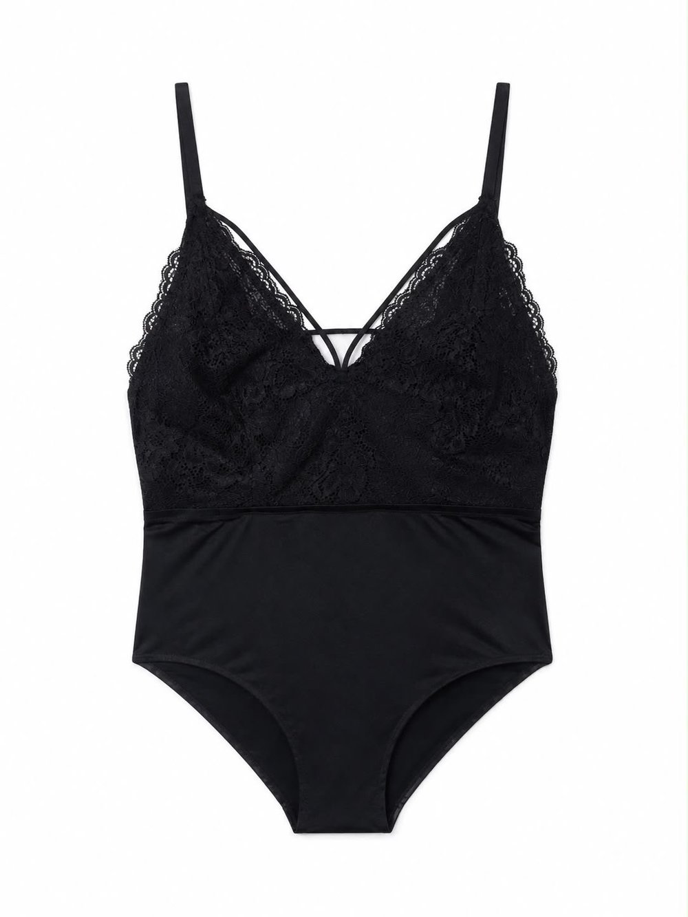 NOIR STRAP LACE BODYSUIT