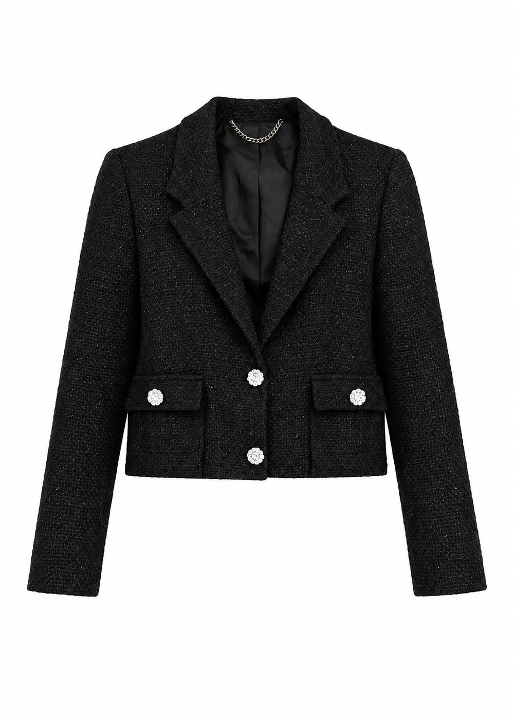 NOIR TWEED JEWEL DÜĞMELİ CEKET