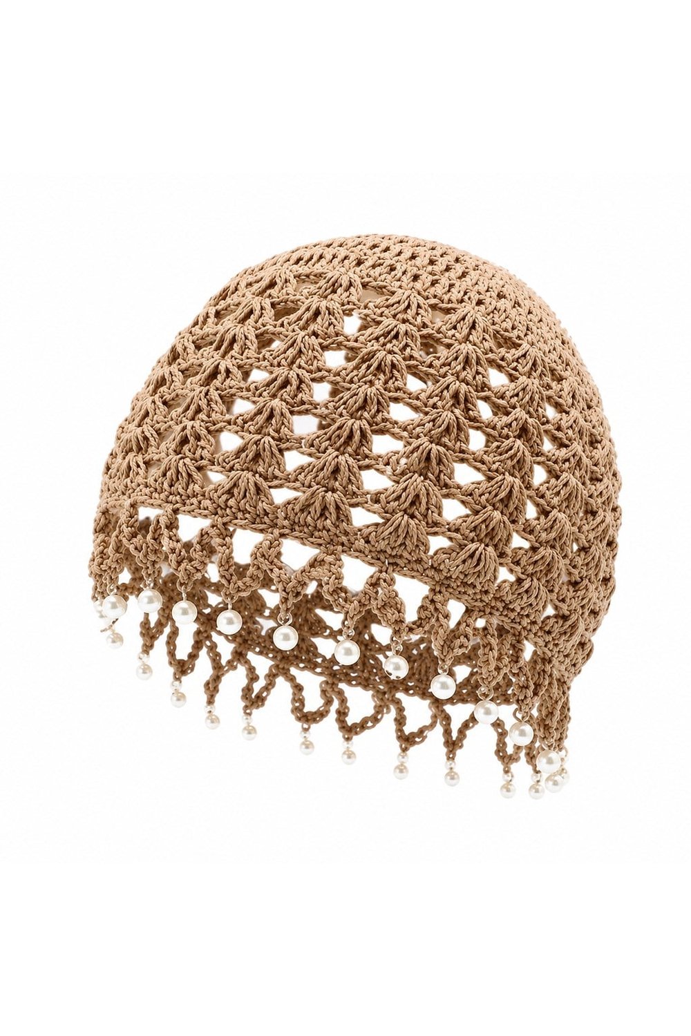 PEARL CROCHET ÖRGÜ BONE ŞAPKA 