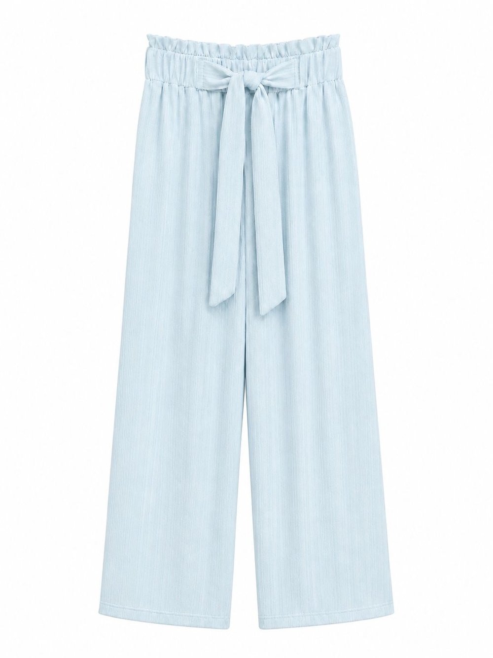 SOFT PLEATS BAĞLAMALI PANTOLON – MAVİ