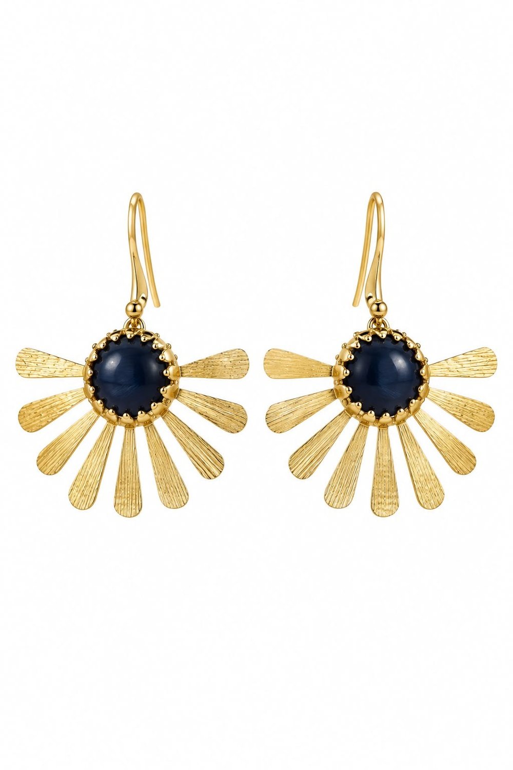 SOLEIL NAVY — LACİVERT TAŞLI KÜPE
