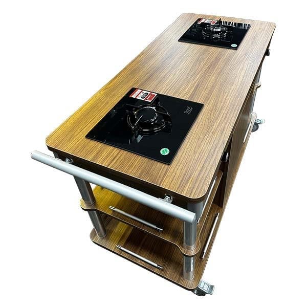 Ydg Flambe Servis Arabası, Çift Ocaklı