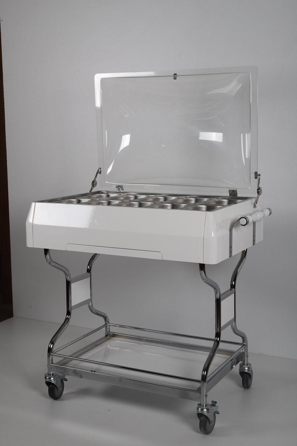 Ydg MZ08 Meze Servis Arabası, Ahşap, Soğutmalı, 109x63x110 cm