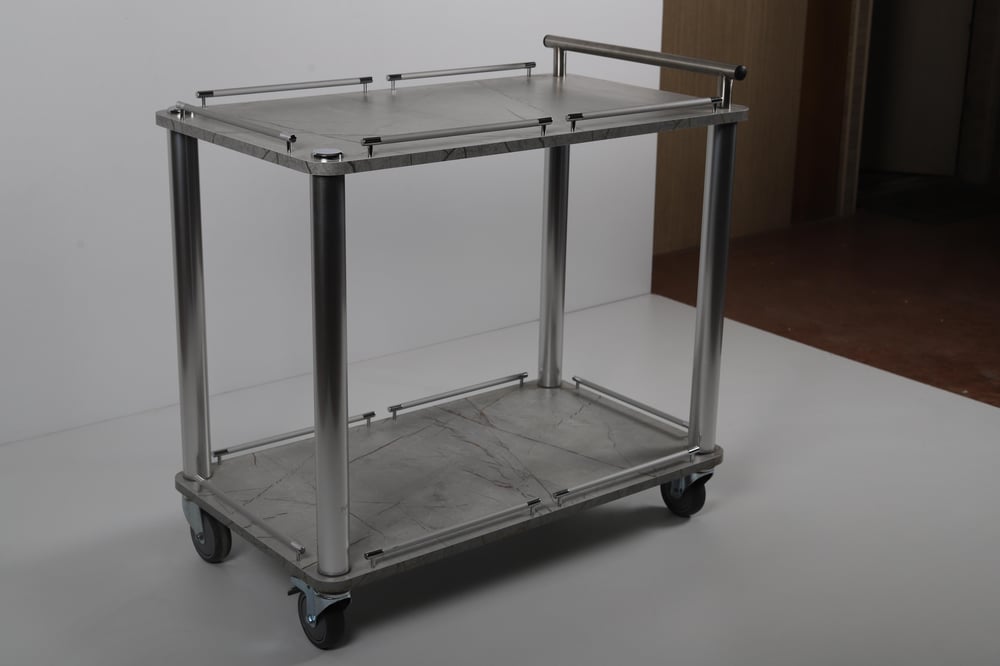 Ydg SA02 Servis Arabası, 2 Katlı, 88x53x75 cm