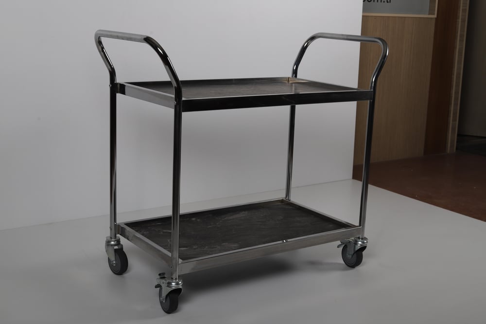 Ydg SA04 Ahşap Servis Arabası, 2 Katlı, 103x49x94 cm