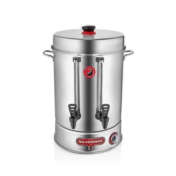 Işıkgaz Silverinox 2003 Standart Çay Makinesi, 120 Bardak, Paslanmaz, Inox 304