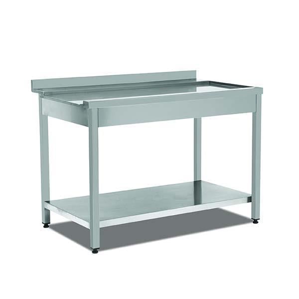 Empero EMP.BYC.75120-T-R Bulaşık Maki̇nesi̇ Çıkış Tezgahı, Taban Raflı, Sağ, 120x75x89 cm