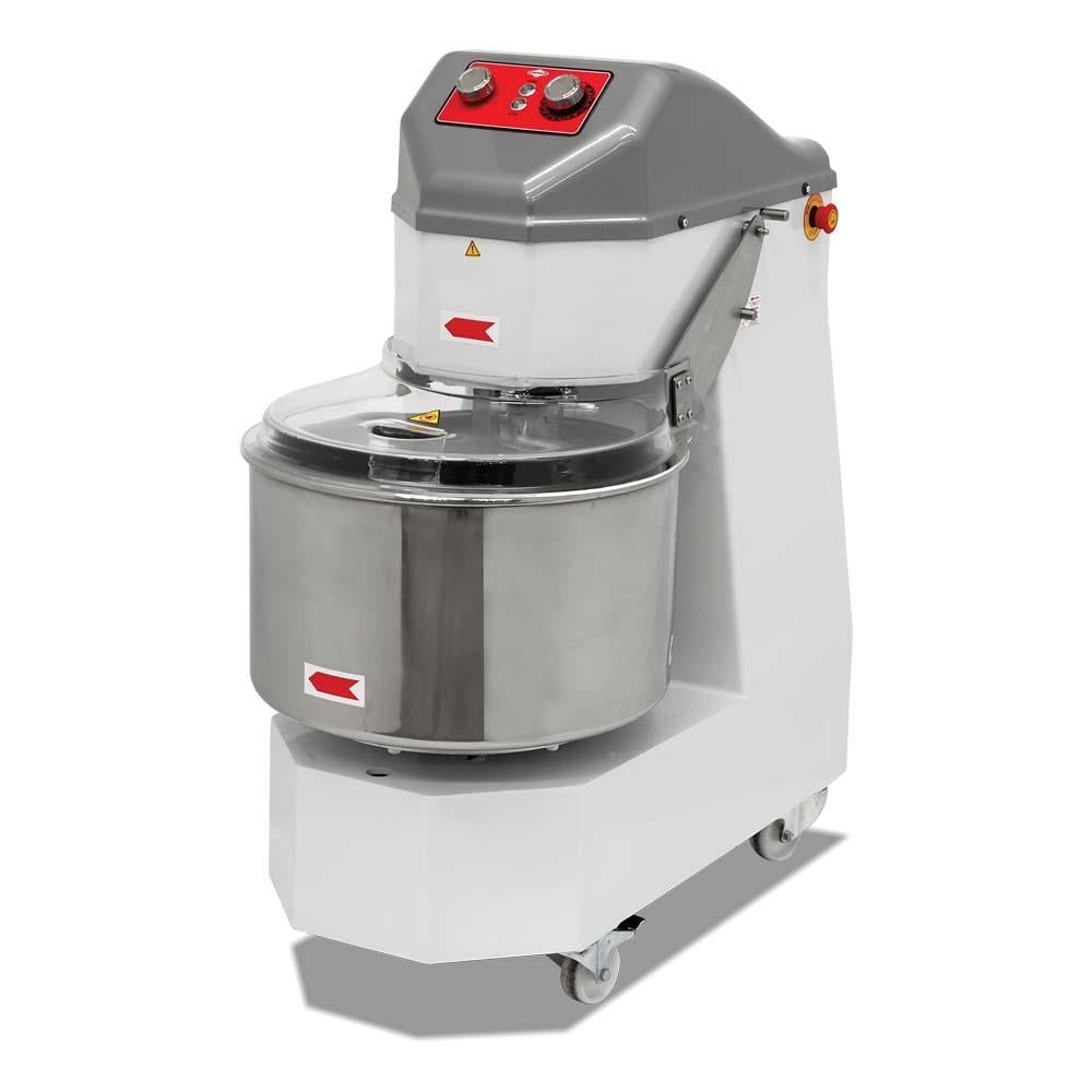 Empero SH.06 Tek Devirli Spiral Hamur Yoğurma Makinesi, 50 Kg, Tekerlekli