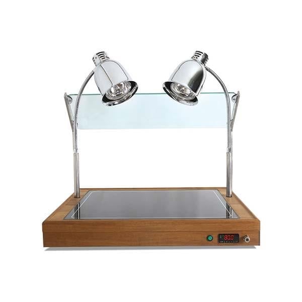 Empero EMP.AD.11060 Sıcak Teşhir Ünitesi, Halojen Isıtıcılı, Ahşap Gövdeli, 3x1/1 Gn