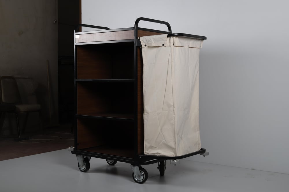 Ydg KT01-A Kat Temizlik Arabası, Tek Torbalı, 115x50x130 cm