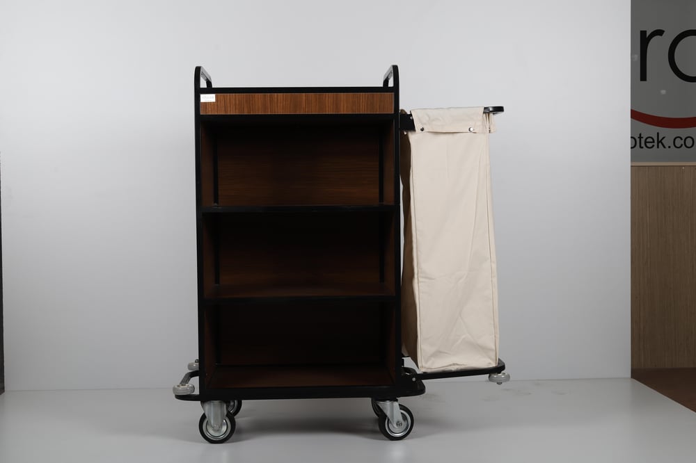 Ydg KT01-A Kat Temizlik Arabası, Tek Torbalı, 115x50x130 cm