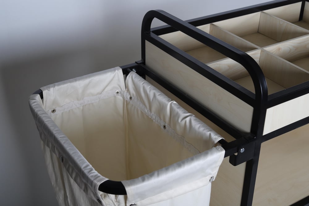 Ydg KT01 Kat Temizlik Arabası, İki Torbalı, 143x50x130 cm