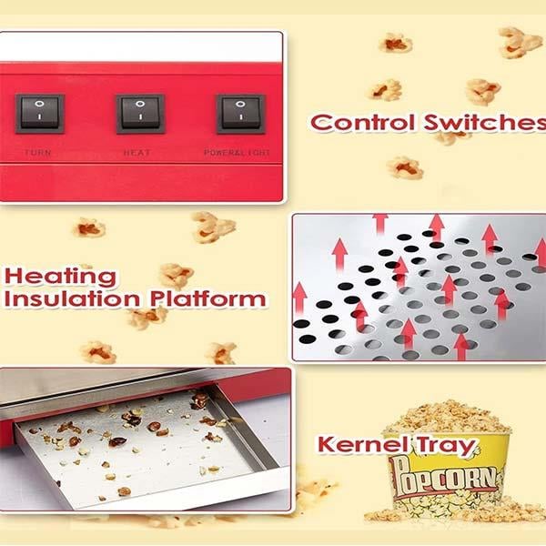 Vosco VJY-826 Arabalı Patlamış Mısır Makinesi, Otomatik