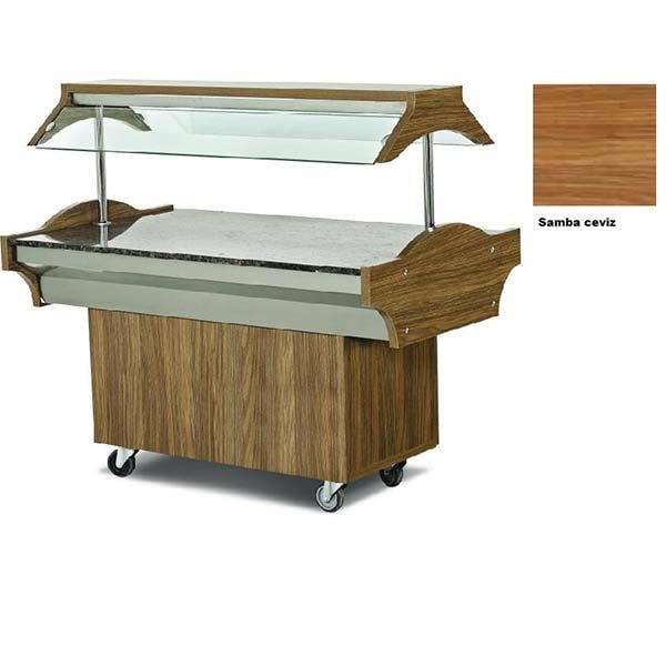 Empero EMP.SB.06-N-S Nötr Salat Bar, Samba Ceviz Model, 210x89 cm