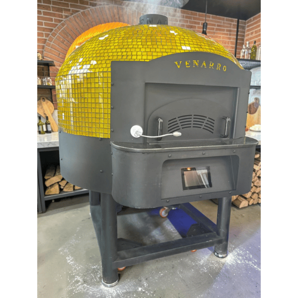 Venarro Fiamma DYK-07, Döner Tabanlı Gazlı Pizza Fırını, Oval, 75 pizza / saat
