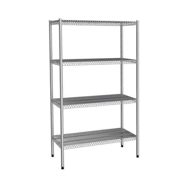 Empero EMP.T.3.61137-18-4 Tel Raf, 4 Katlı, Paslanmaz, Inox 304, 61x137x180 cm