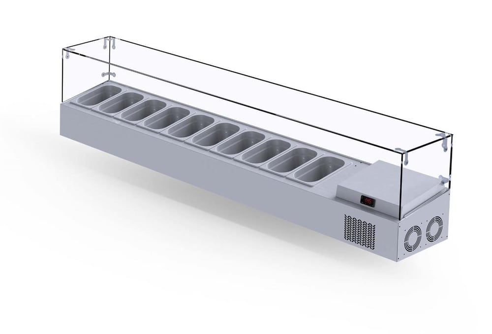 Iceinox Set Üstü Saladbar 10 Gn 1/4-150 VTP 200 GL