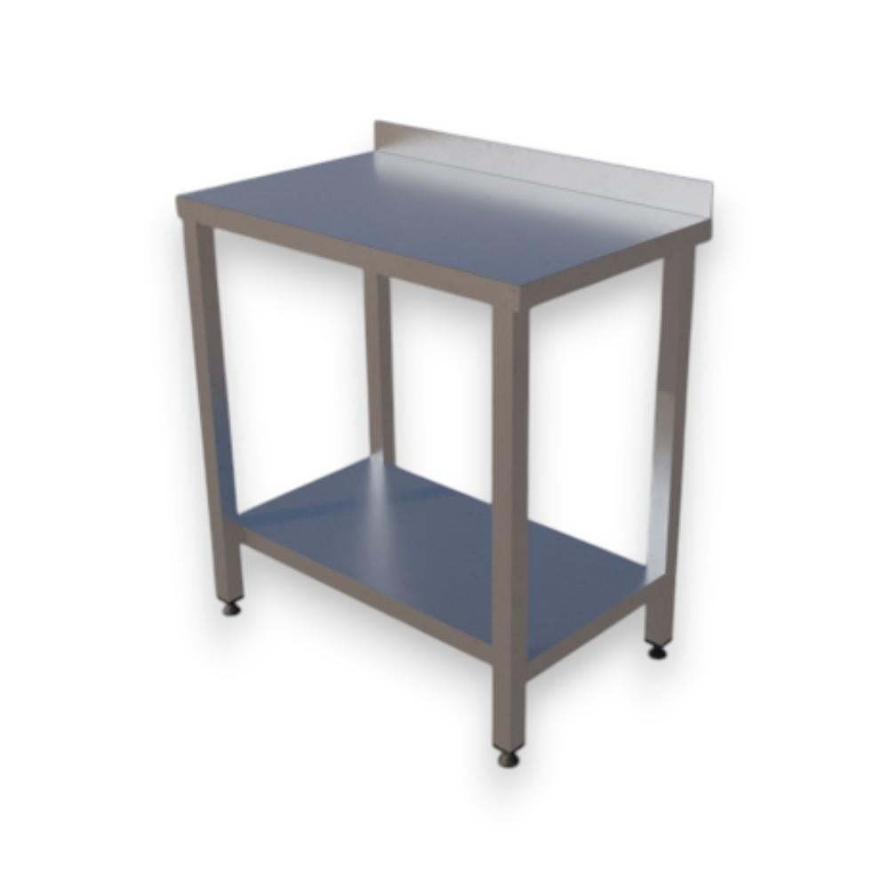 Çalışma Tezgahı Taban Raflı, Inox 430, 80x50x85 Cm