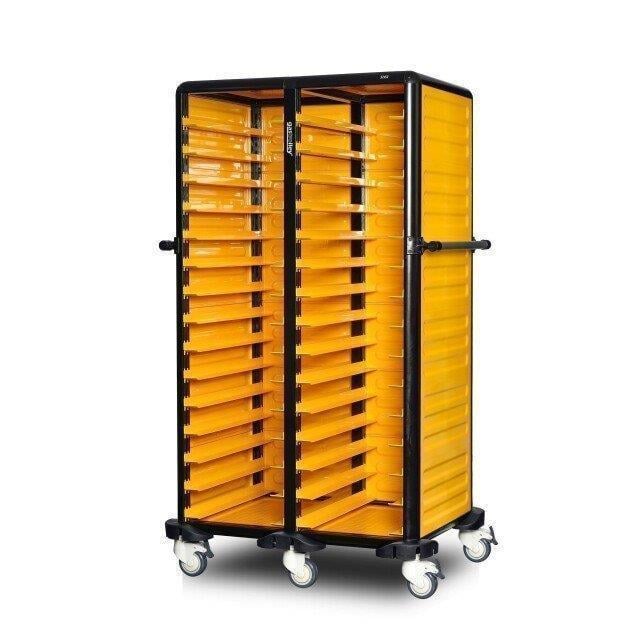 Gastrolley İkili Servis Tepsi Arabası 150 (2 Yanı + Arka Kapalı) 32x57