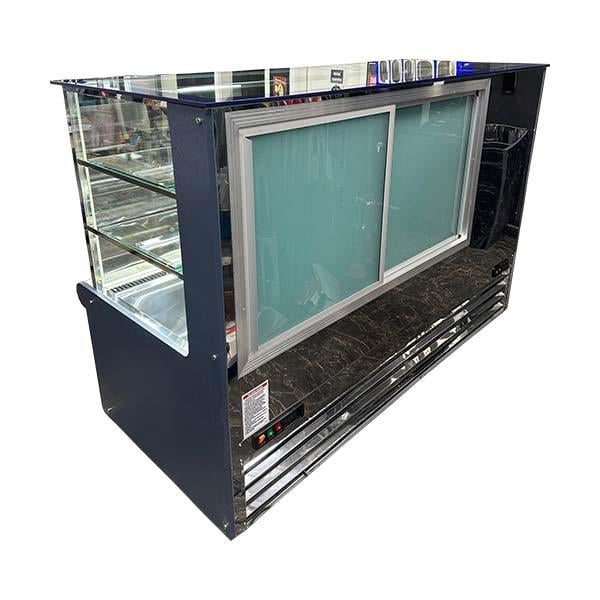 Ydg RODOS Vitrin Tipi Pasta ve İçecek Teşhir Dolabı, Çift Motorlu, Düz Cam, 200x90x135