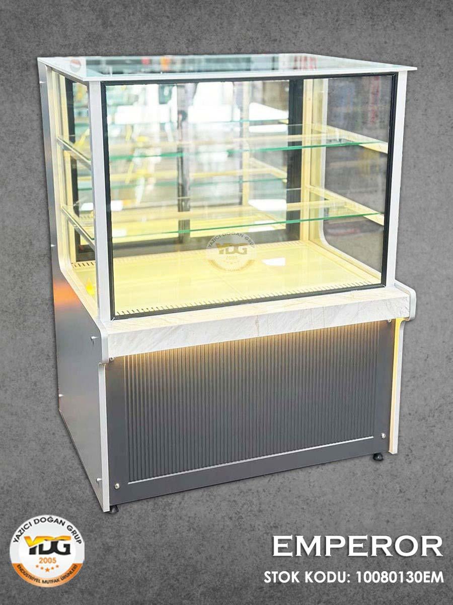 Ydg Emperor Model Vitrin Tipi Pasta Teşhir Dolabı, Soğutmalı, 100x80x130