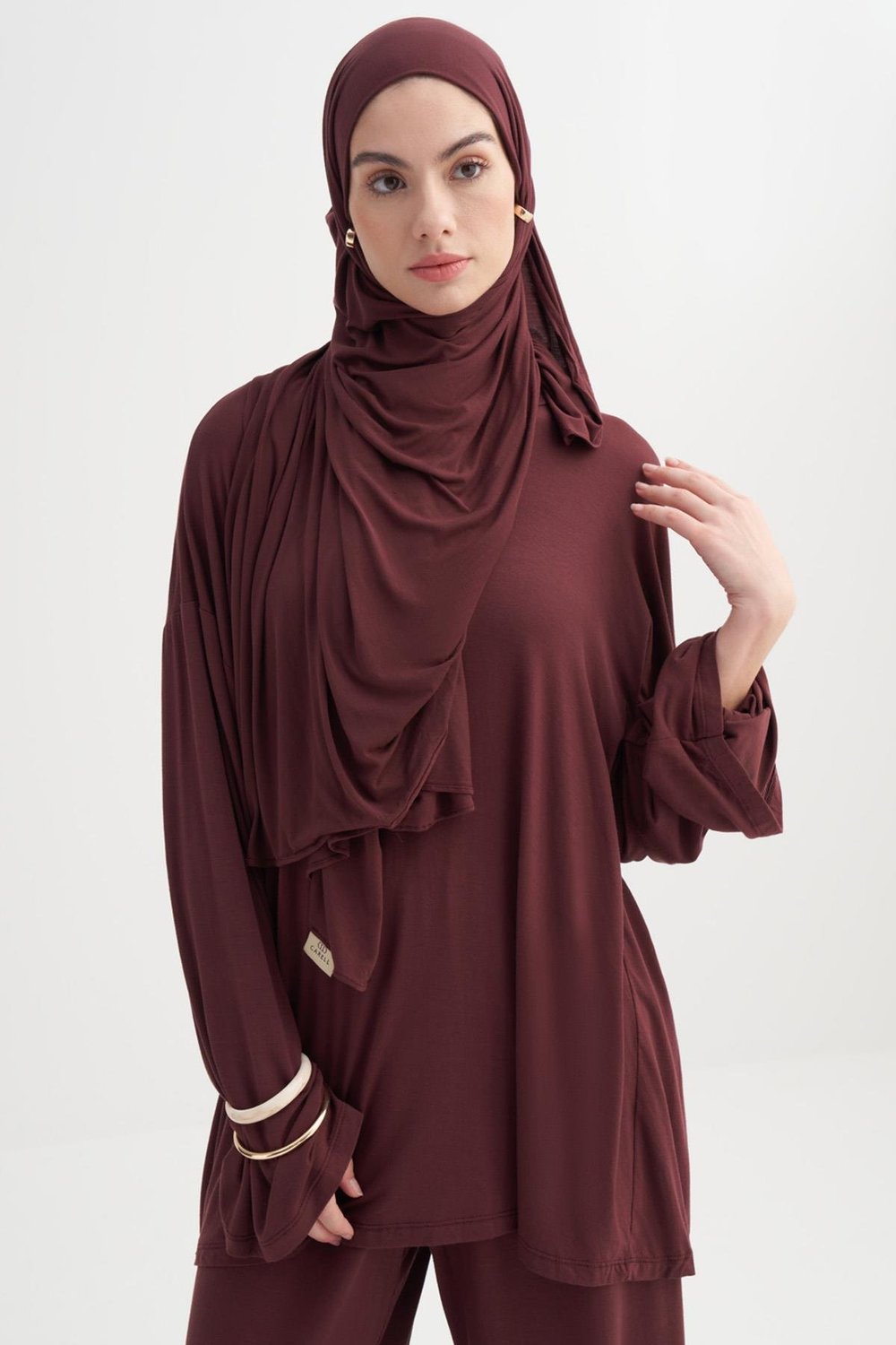 Micro Modal Tunik Mürdüm