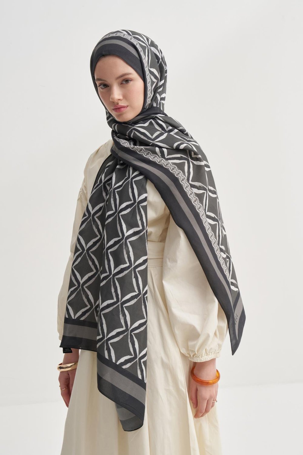 Velora Vela Floş Şal Antrasit