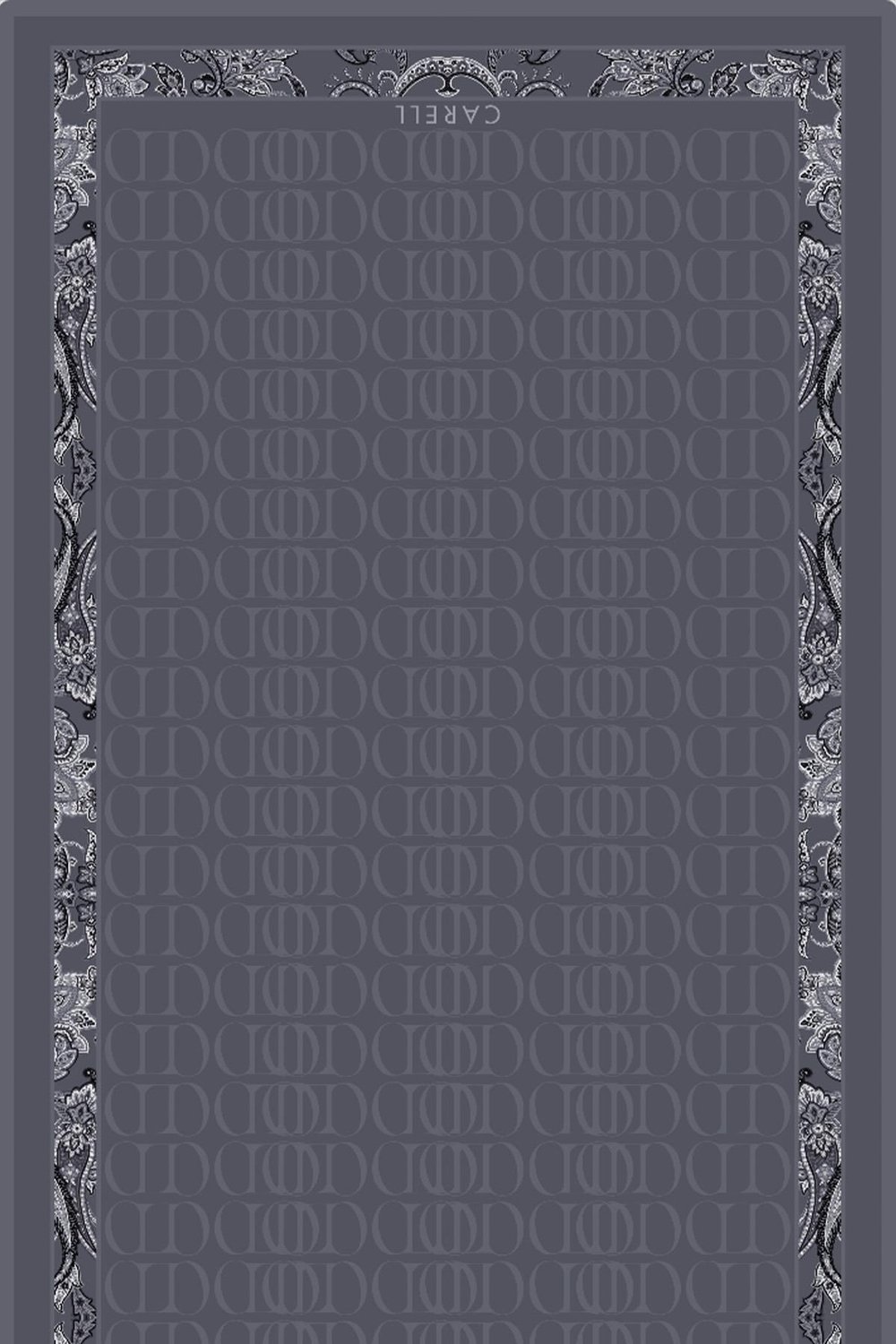 Sway Monogram Floş Şal Antrasit